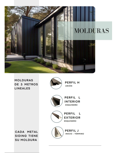 Perfil J Metal Siding